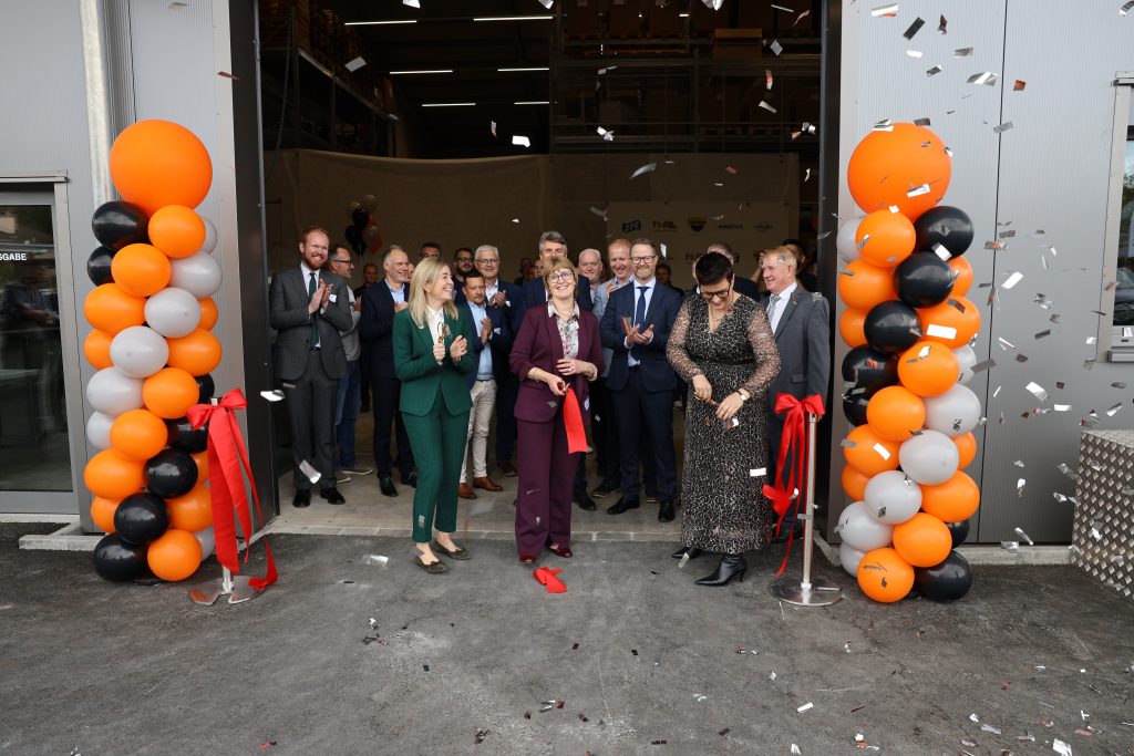 Cutting the ribbon at JFC's new diamond tools facility in Switzerland